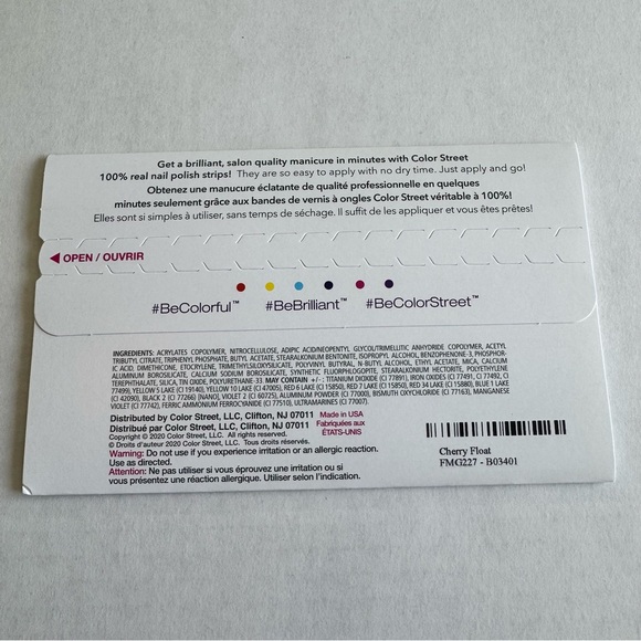 *Retired* Color Street: Cherry Float | Scarlet Red Glitter Valentine’s Day - Picture 4 of 15